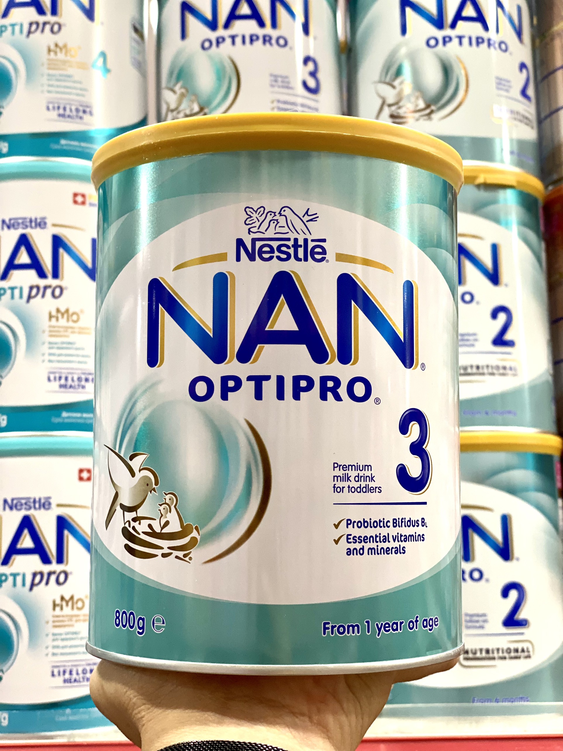 Sữa Nan Optipro Úc 800G Số 1 - 2 - 3