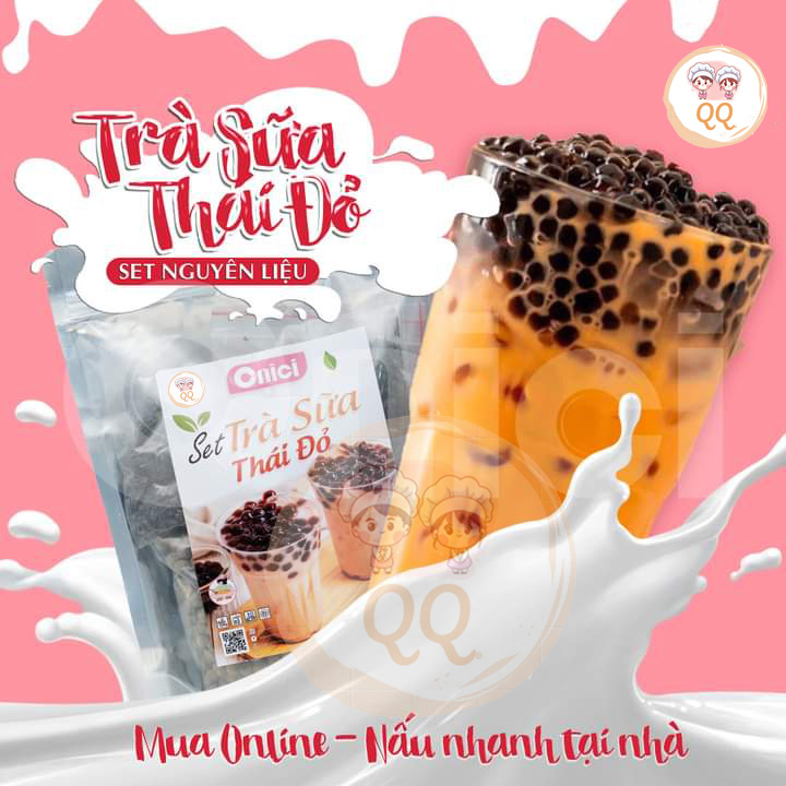 Set Nguyên Liệu 5 Lít Pha Trà Sữa Phúc Long - Thái Xanh - Thái Đỏ (25-30 Ly)