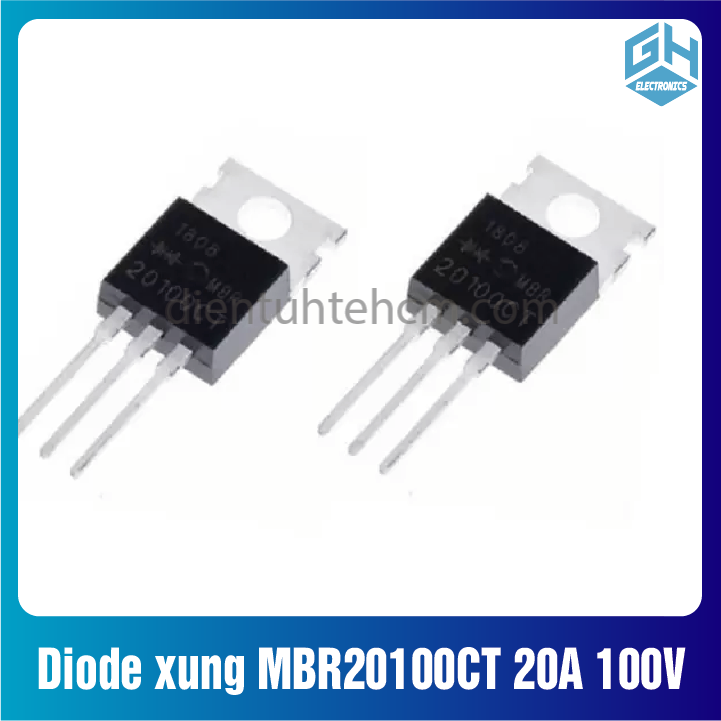 Combo 2 con Diode xung MBR20100CT 20A 100V