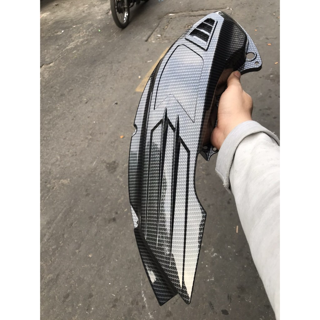 Ốp pô e nhựa màu cacbon xe NVX 155 đời 2017 đến 2020 ver1 và 2021 đến 2024 ver2 giá chưa bao gồm ốc gắn