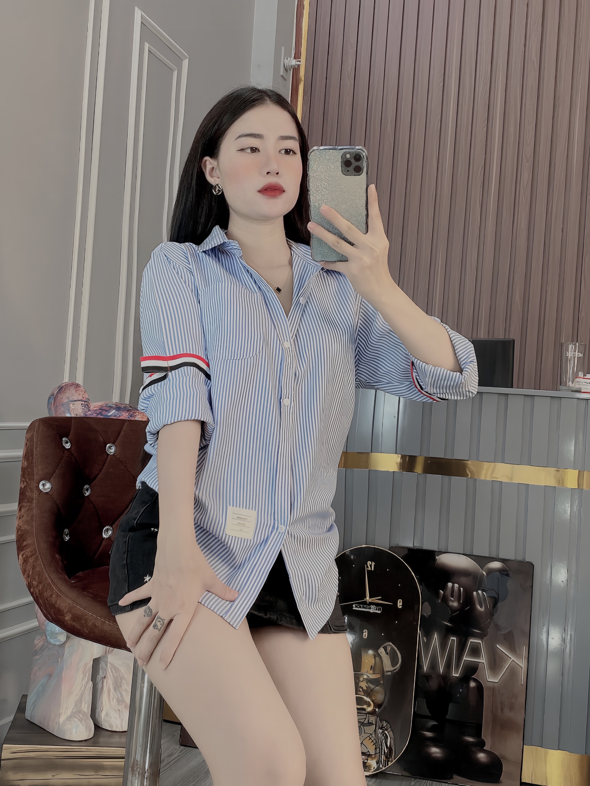 Áo sơ mi nam dài tay mẫu mới mix họa tiết sấm sét vải lụa mềm mịn chống nhắn cao cấp DV-FASHION