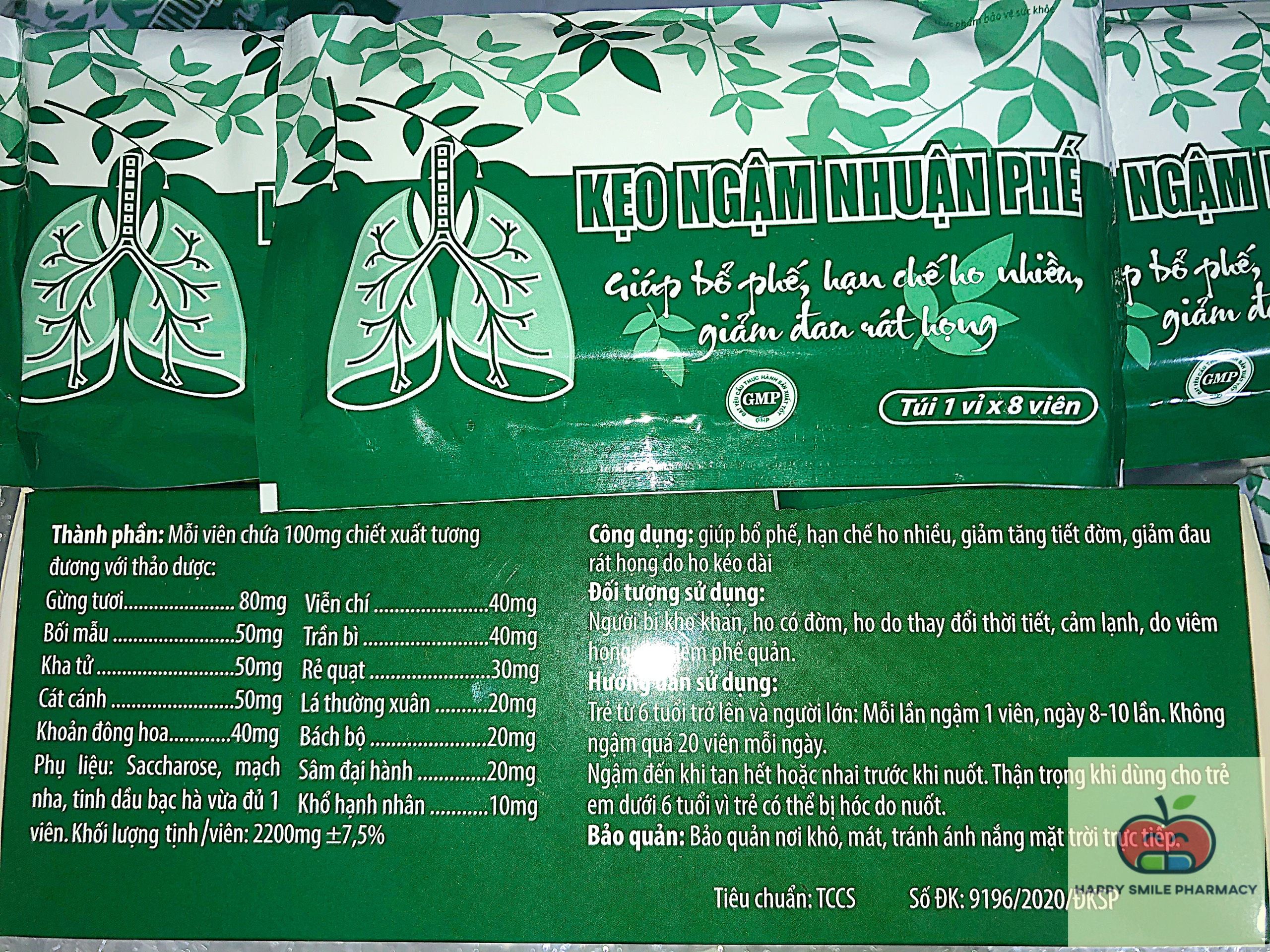 Kẹo Ngậm Nhuận Phế Xinh Xắn