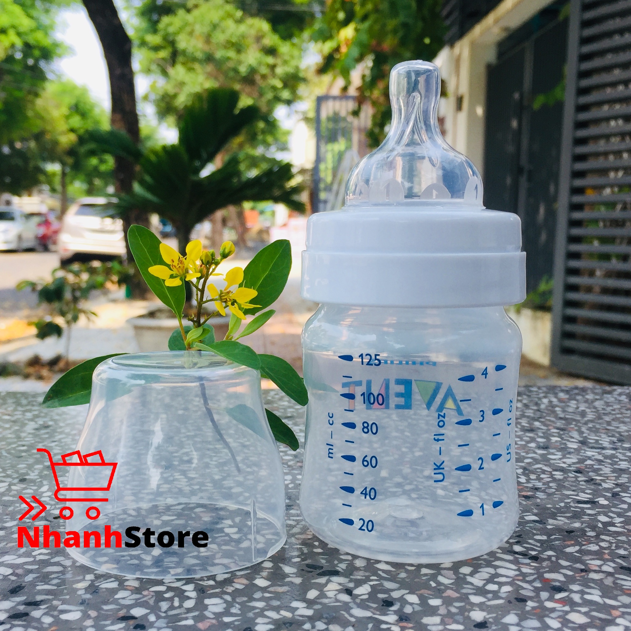 Bình sữa Avent Classic 125ml (Núm số 01, Cho bé từ 0-3 tháng)