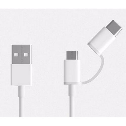Cáp 2 trong 1 Type-C và Micro USB ZMI AL511 0.3m-trắng