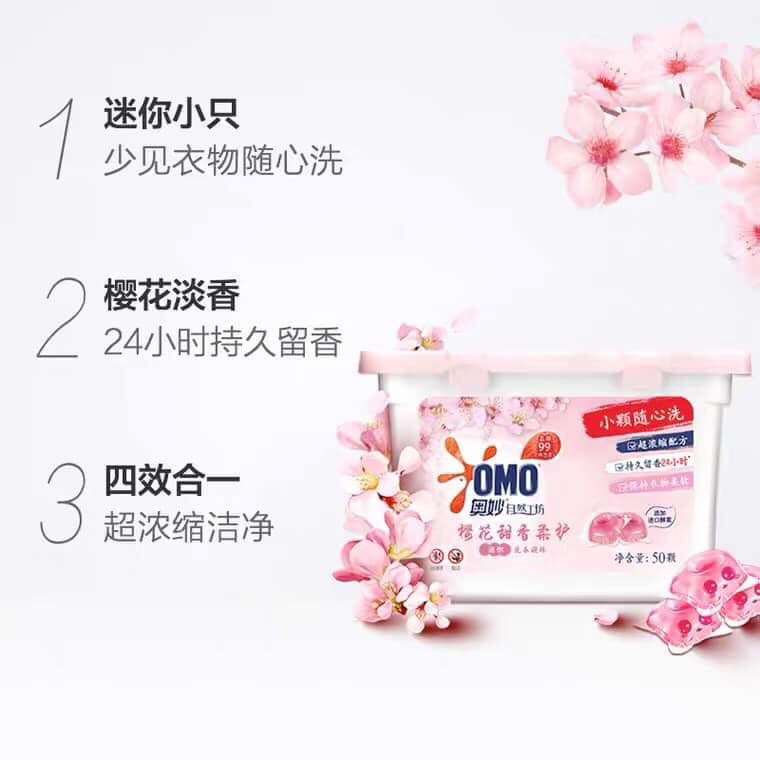 VIÊN GIẶT OMO HOA ANH ĐÀO
