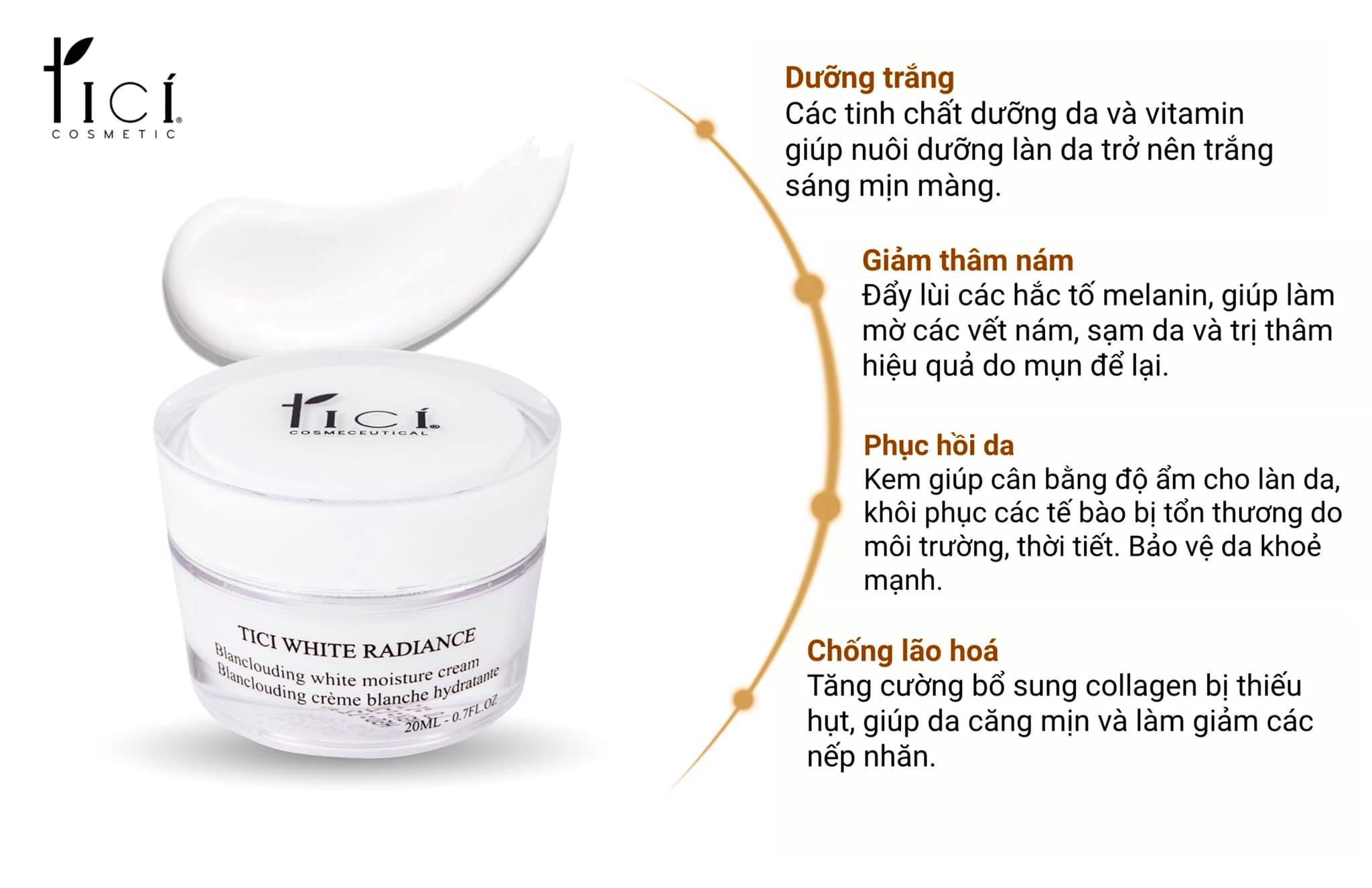 Kem Face Ban Đêm Tici White Radiance 20ML-0.7FL.OZ