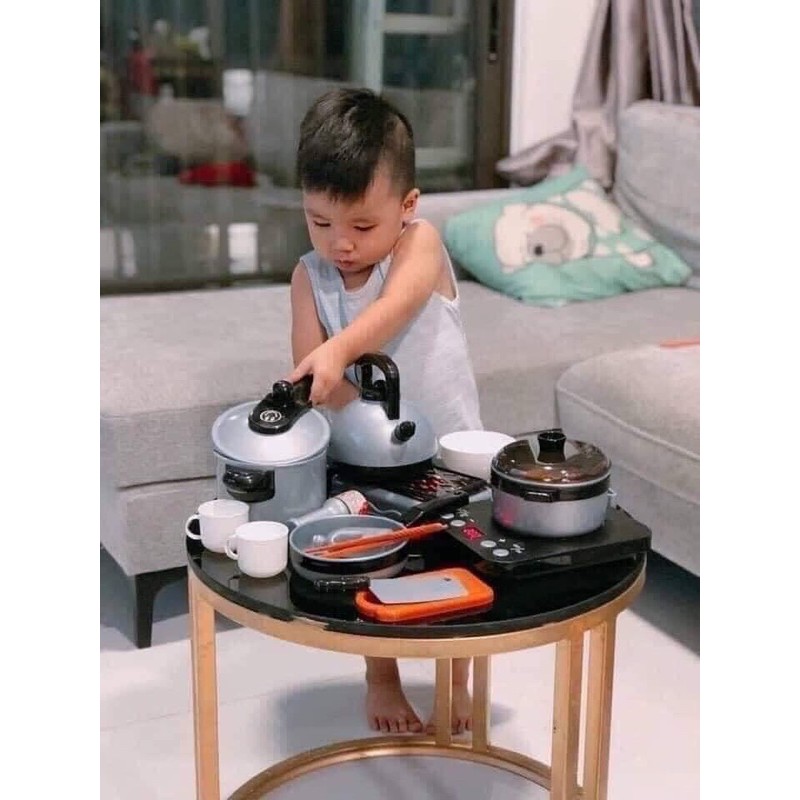 Bộ đồ chơi nấu ăn cho bé gồm 36 đồ vật size to