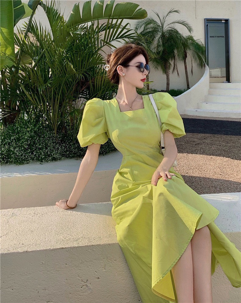 Đầm Cati Cổ Vuông Đuôi Cá A002212