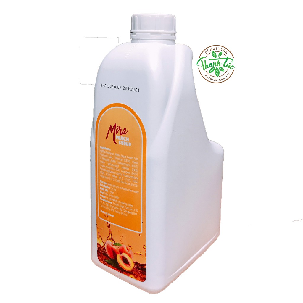 Siro Đài Loan Mira Đào Bình 2kg5