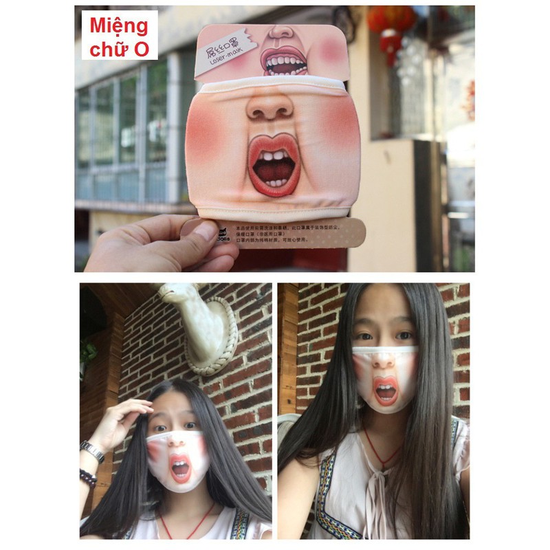 [HCM]Khẩu trang 3D ngộ nghĩnh