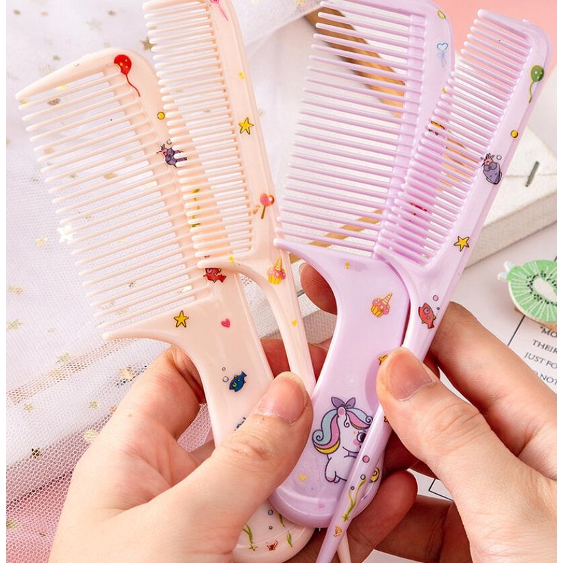 Set 2 Lược Chải Tóc Hình Cute