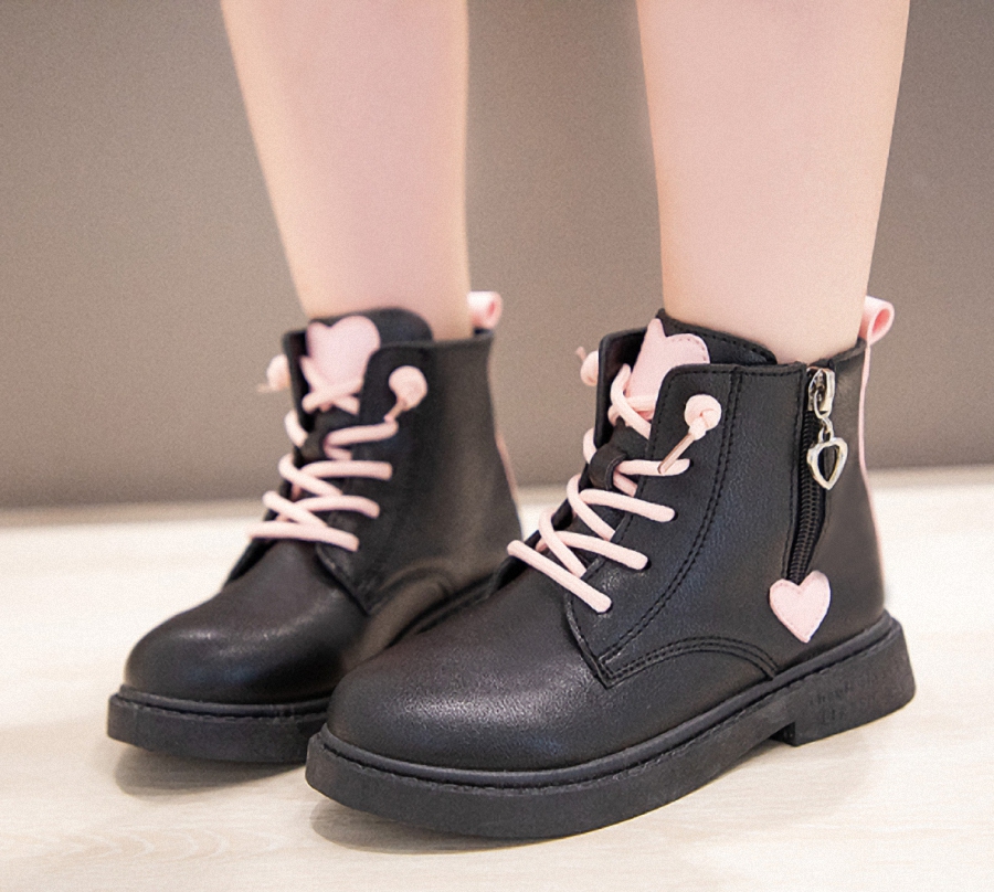Giày Boot da cho bé gái phong cách hàn quốc (mẫu mới nhất ) - GB109