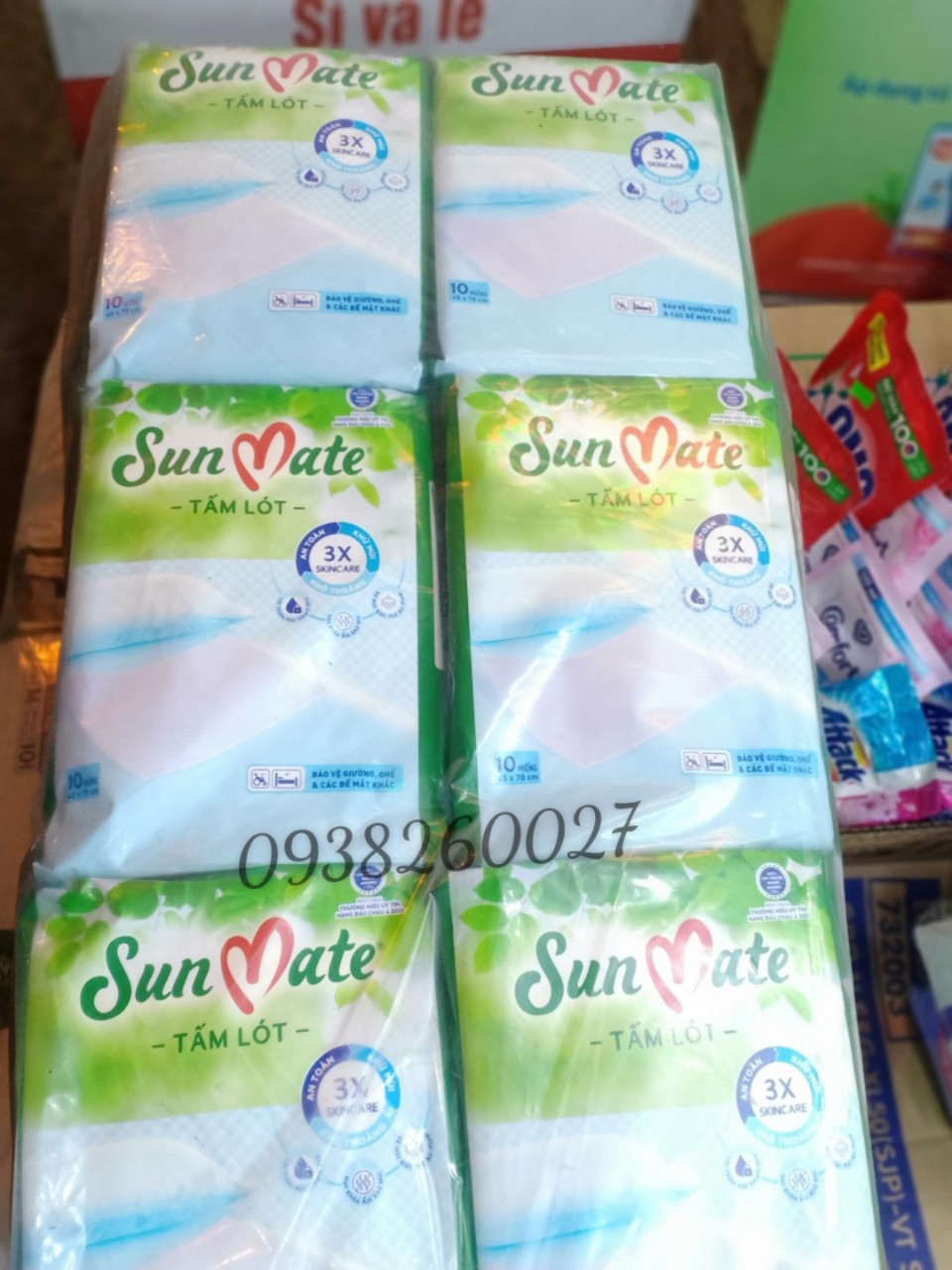 Tấm Đệm Lót Sunmate 10 miếng (Kích thước 45*70cm)