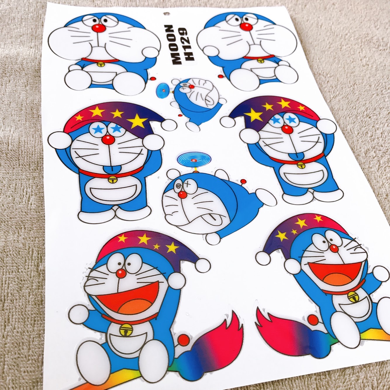 [Doremon Cute] Bộ Tem Trang Trí Xe Máy (Phù Thuỷ Doẻmon) - Tem Dán Xe Máy Doremon