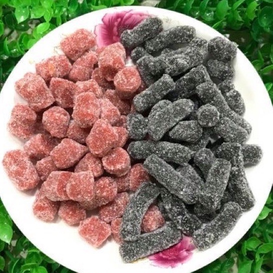 1 KG- Kẹo mix 3 vị (me cay-dâu tây-dâu tằm)- có video