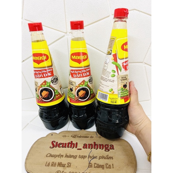 Nước tương đậu nành đậm đặc Maggi chai 700ml