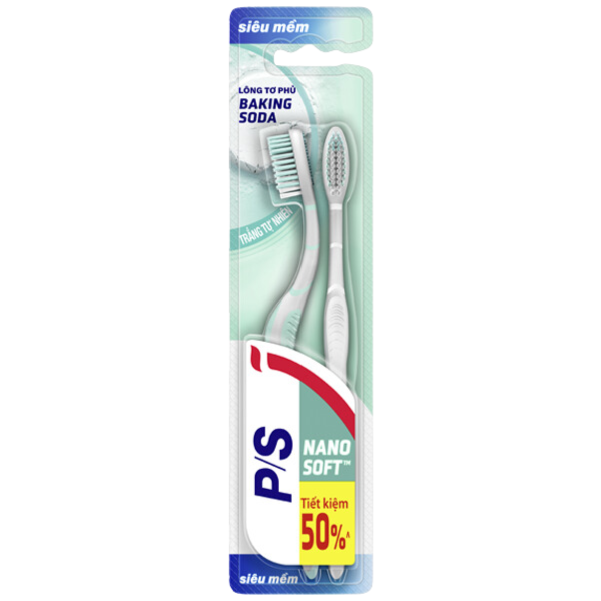 [HCM GIAO 2H]Bộ 2 Bàn Chải Đánh Răng P/S Baking Soda Sạch Sâu