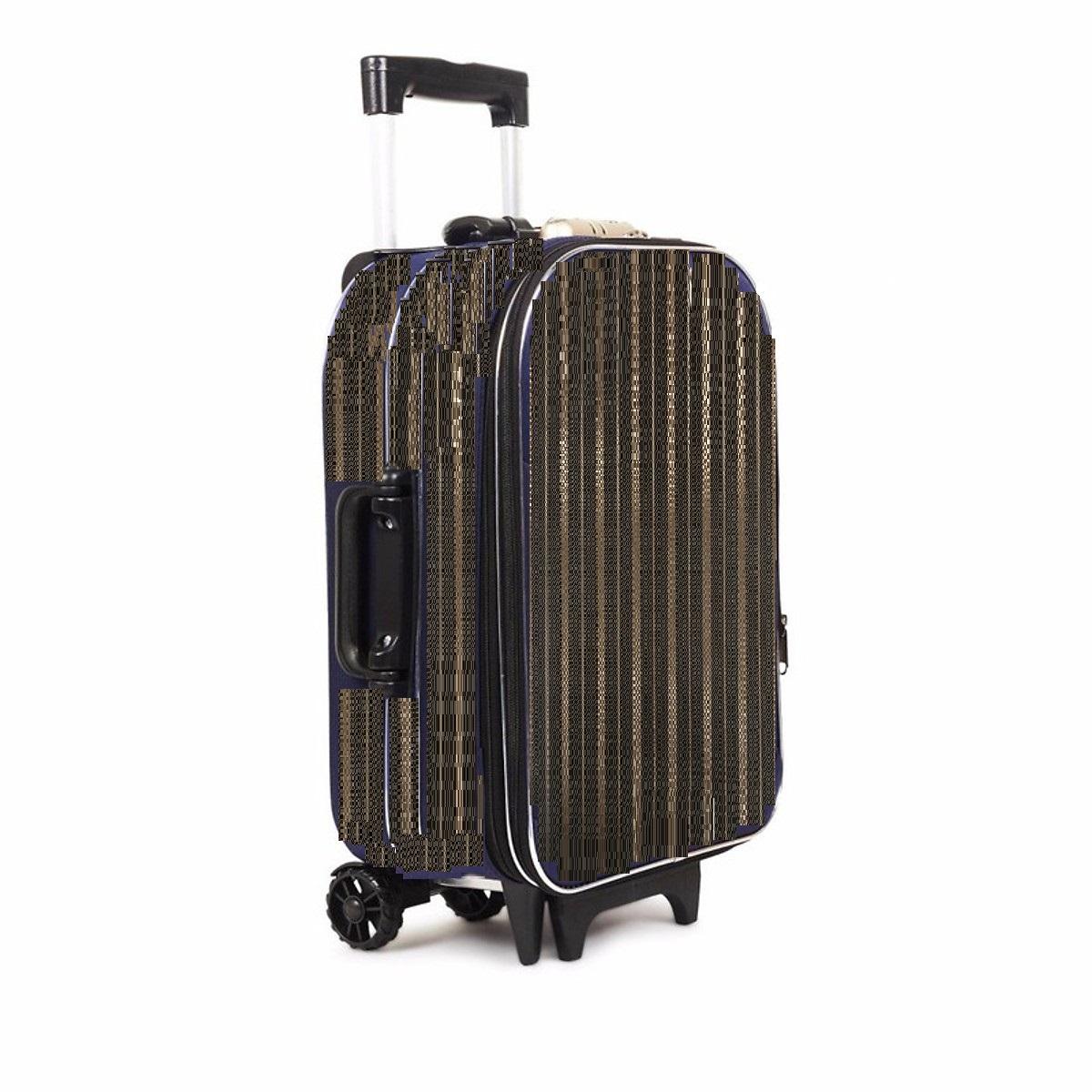 [HCM]Vali Du Lịch Kéo Tay LAKA 20 Inch (Nâu sọc đen)