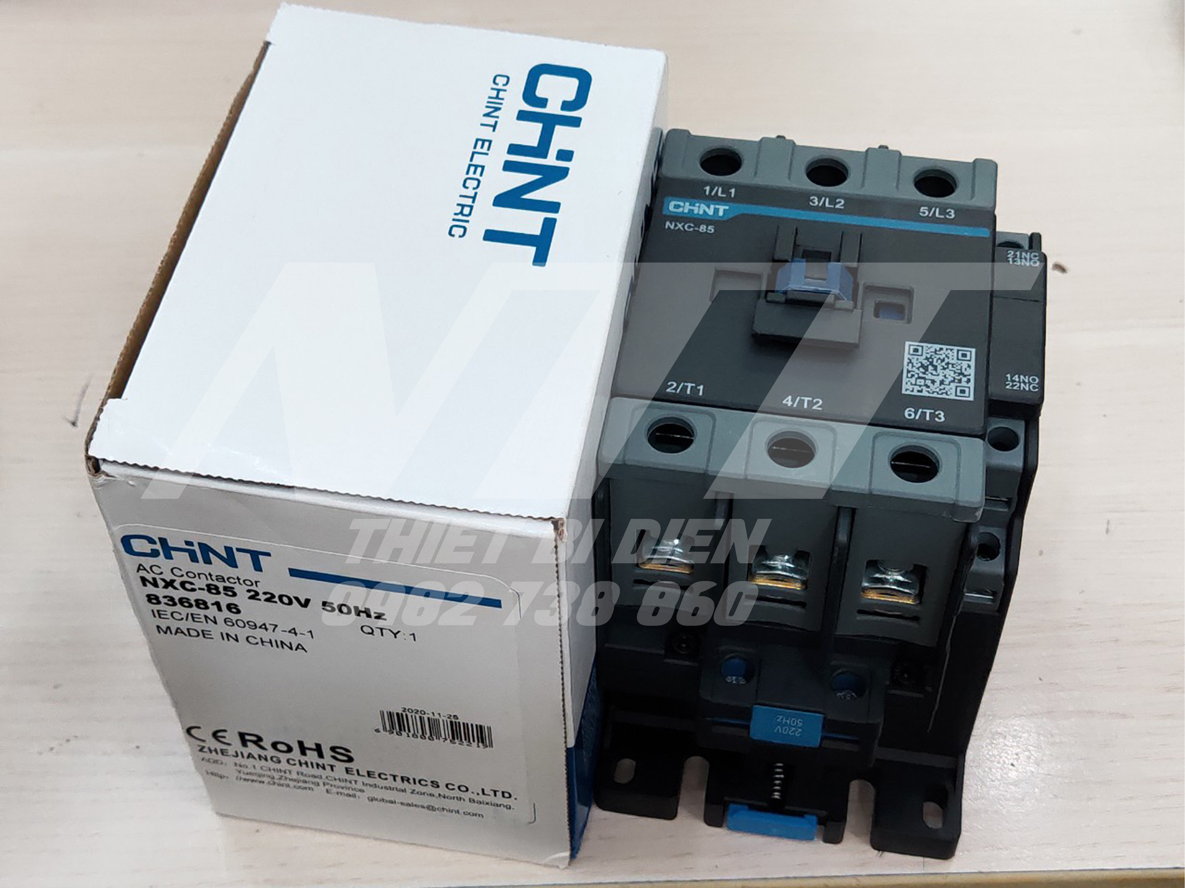 Contactor khởi động từ 85a nxc-85 chint