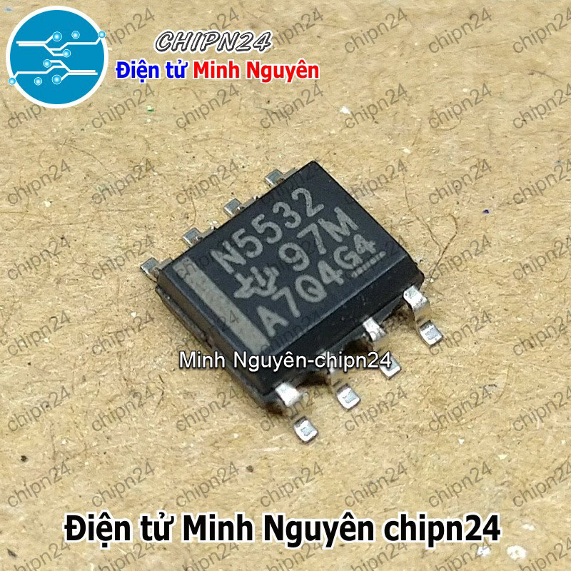 [1 con] (ST) IC Dán NE5532 SOP-8 Hàng Tốt (SMD) (N5532 NE 5532) - HH004704