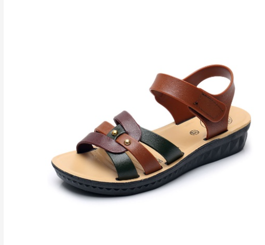 DÉP SANDAL QUAI ĐAN CAO SU DẺO NỮ ĐẾ 3CM