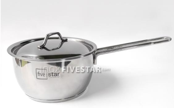Bộ Nồi Inox 5 Chiếc Fivestar 3 đáy (Nắp Kính & Nắp Inox)