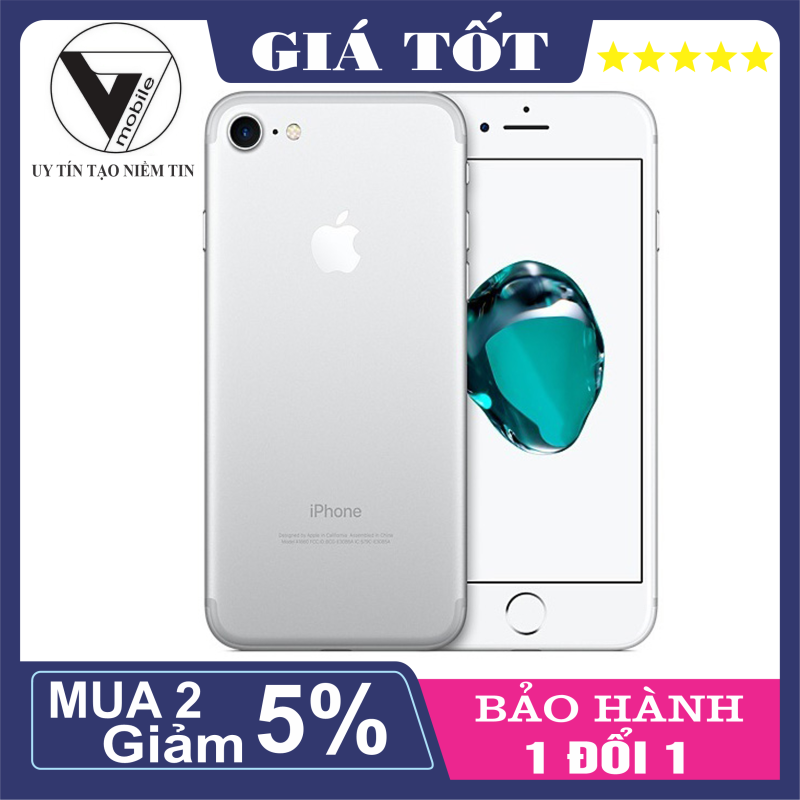 Điện thoại iPhone 7 128GB QUỐC TẾ fullbox bảo hành 12 thángCó kháng nước vân taykết nối Camera wifi tai nghe bluetooth loa bluetoothđồng hồ thông minhsạc dự phòngthuộc mẫu.
