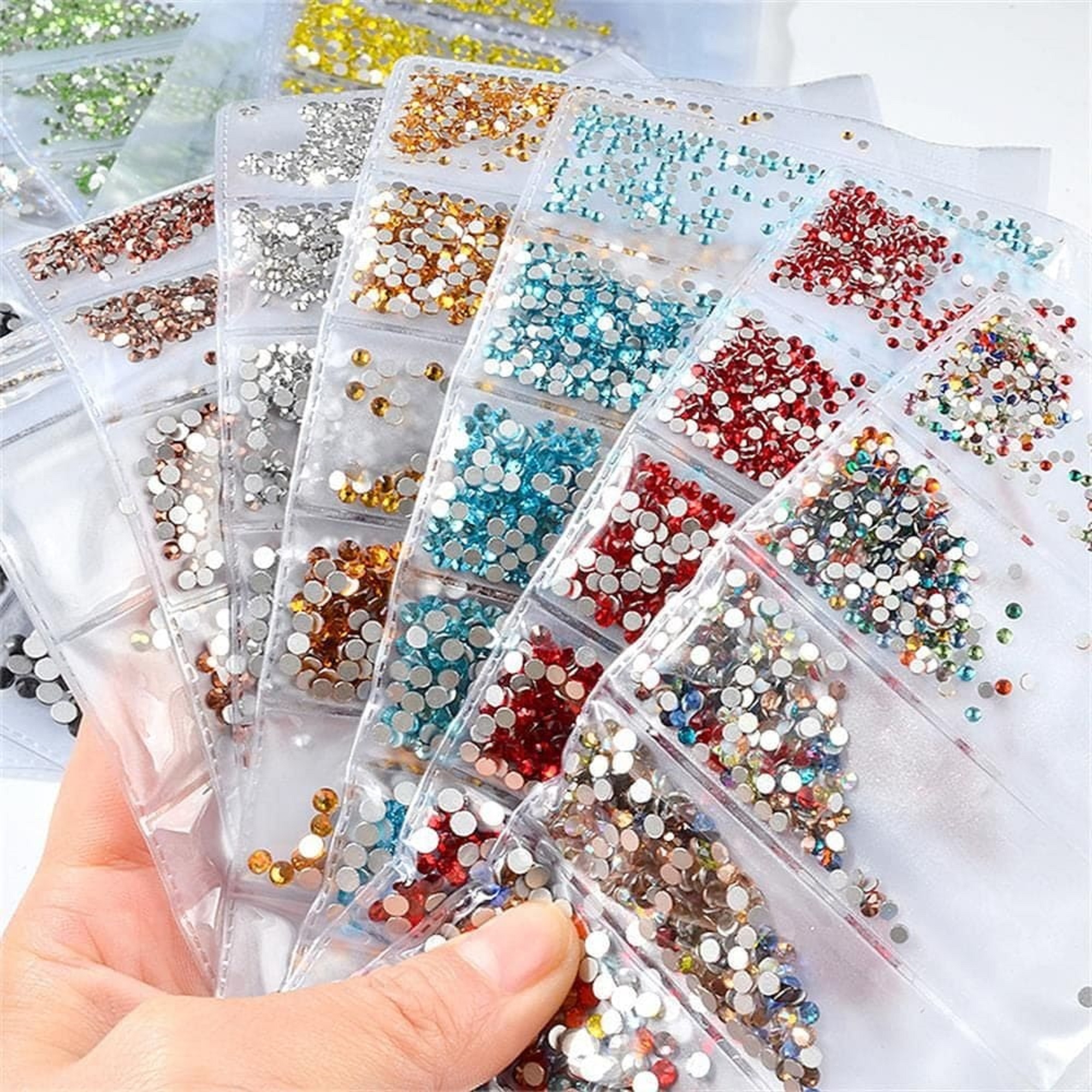 Túi hạt đá trang trí chân bằng mix size