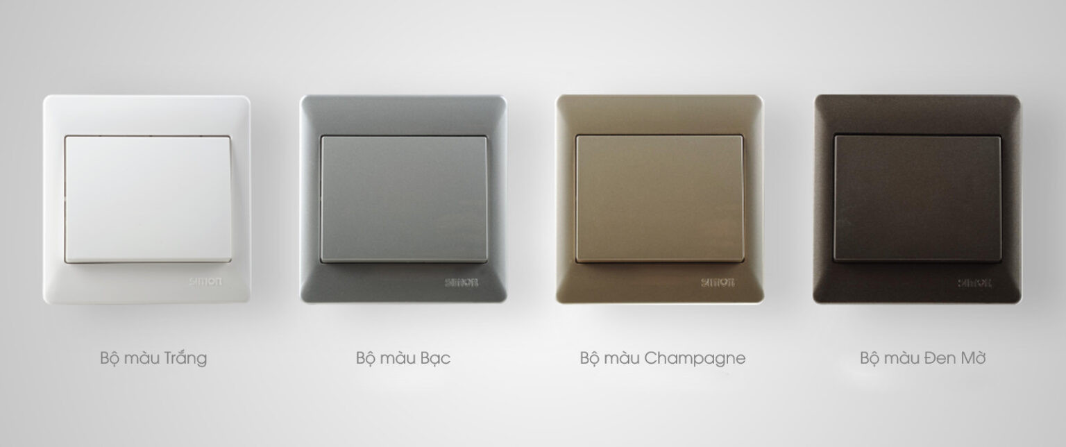 Bộ công tắc đơn 2 chiều chuẩn vuông Simon Series 50