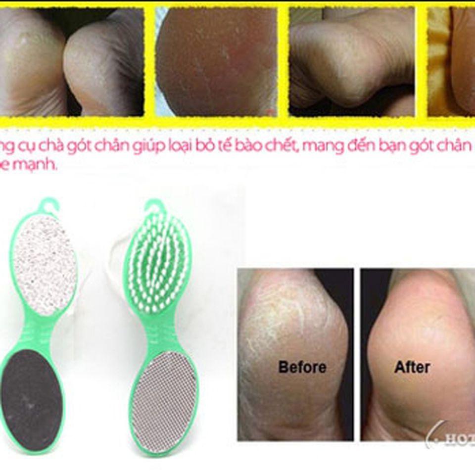 [HCM]BÀN CHẢI CHÀ GÓT CHÂN TẨY TẾ BÀO CHẾT 4 IN 1