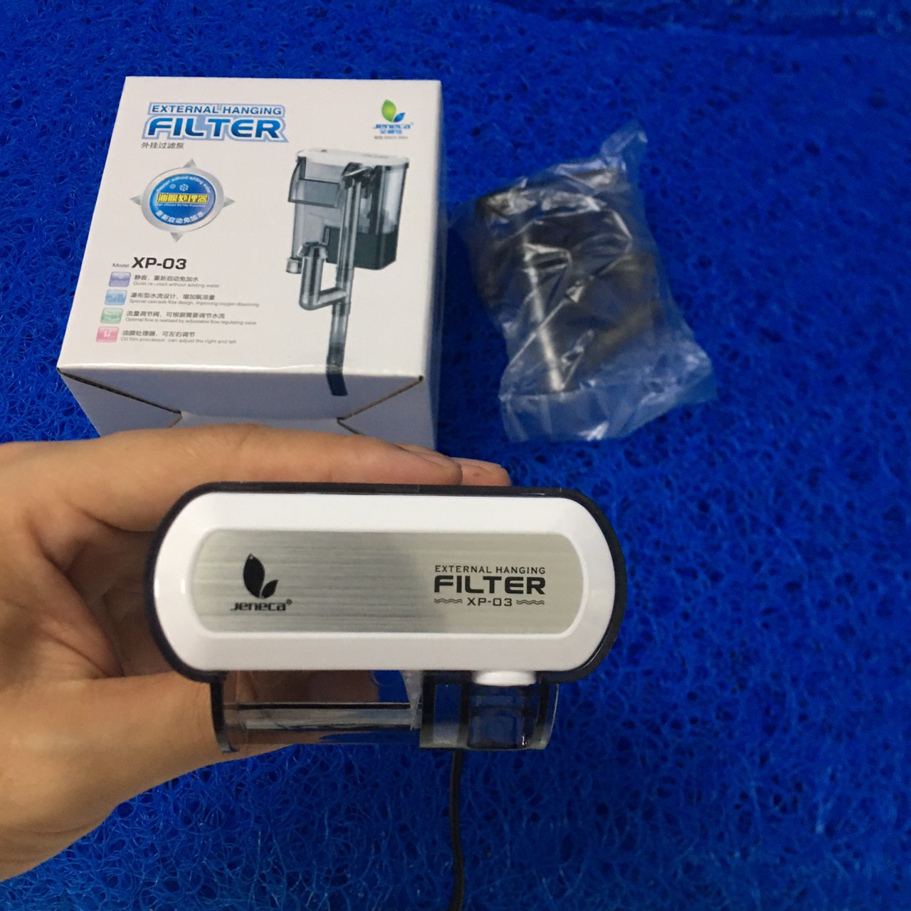 MÁY LỌC THÁC TREO THÀNH BỂ JENECA XP 03 CHO BỂ CÁ CẢNH