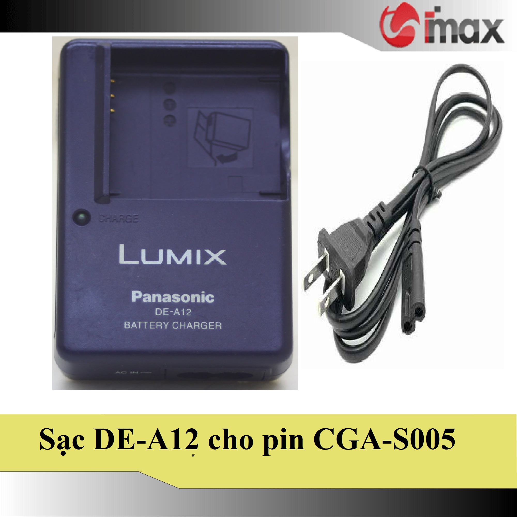 Sạc máy ảnh Panasonic DE-A12 (cho pin CGA-S005) - Hàng nhập khẩu