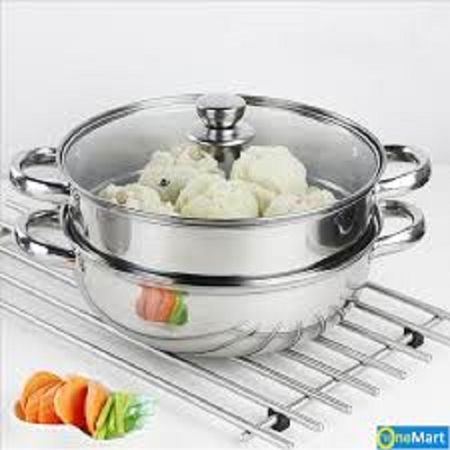 [HCM]Nồi hấp inox 2 tầng size 28 cm