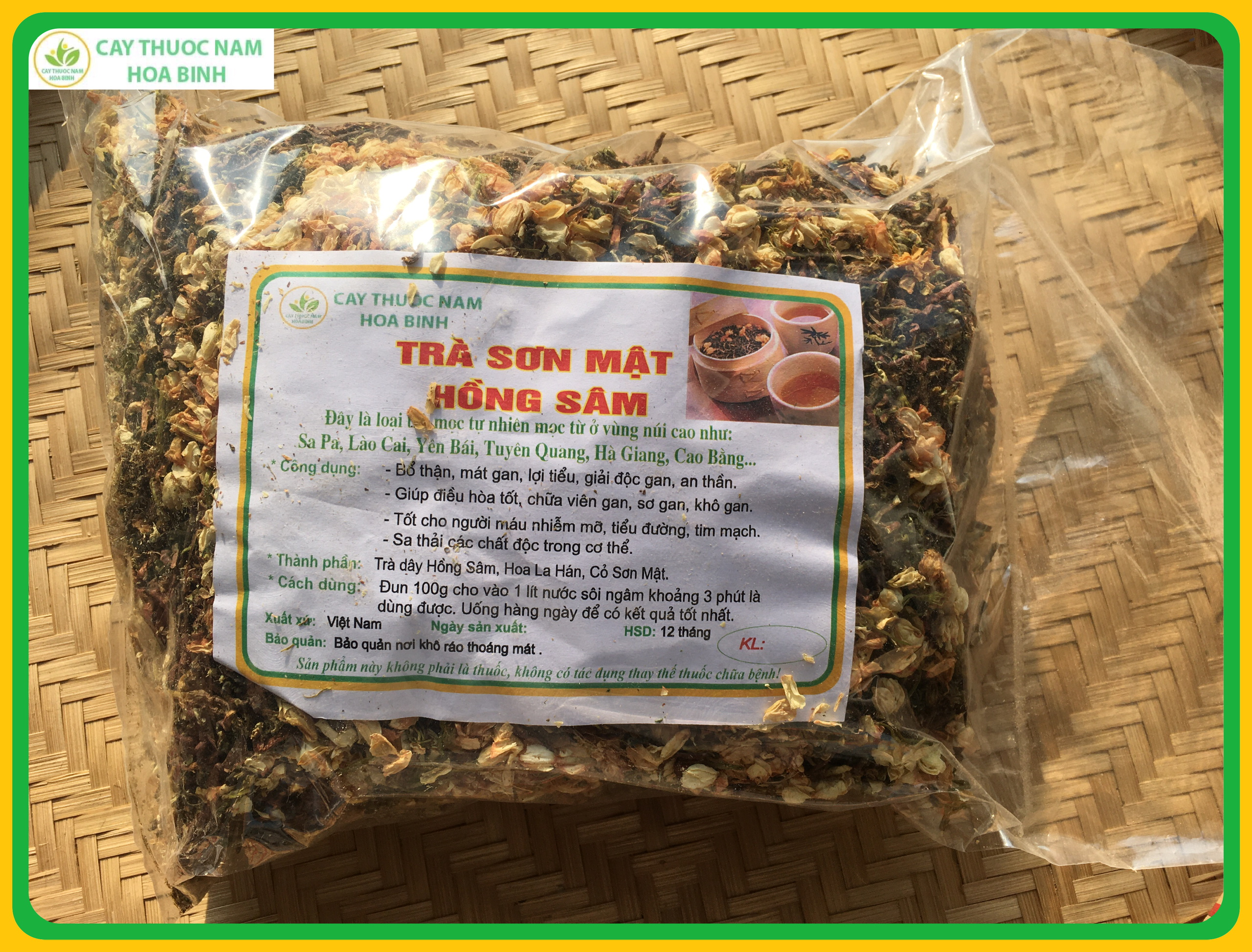 [GIÁ BÁN BUÔN] 1 Kg Trà Sơn Mật Hồng Sâm