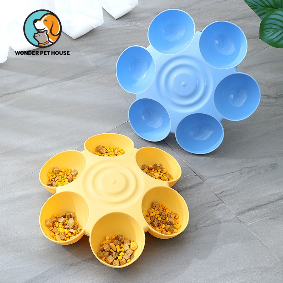 Tô đựng thức ăn nhiều ngăn cho chó mèo