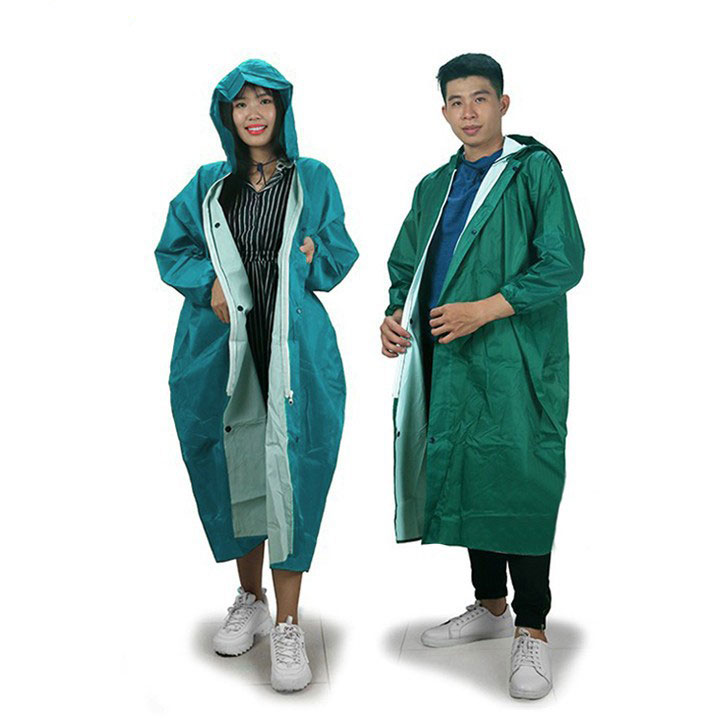 [HCM]Áo Mưa Vải Dù Có Dây Kéo Cao Cấp