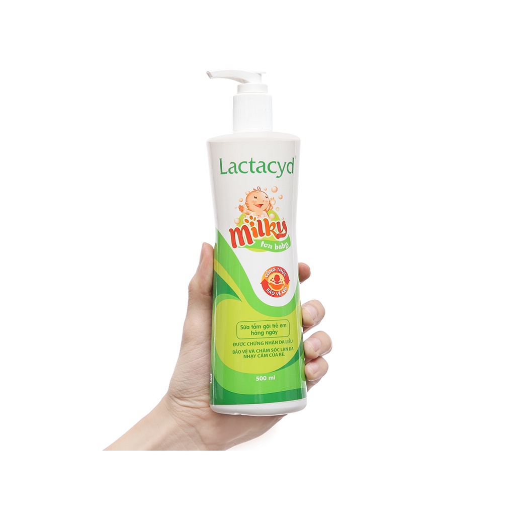 Sữa Tắm Gội Cho Bé LACTACYD (500ML)