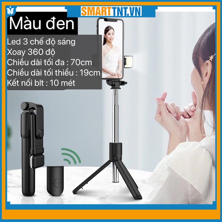 Gậy tự sướng 3 chân Bluetooth có Remote