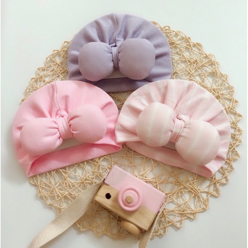 [HCM][Được chọn mẫu] Turban nón cotton cho bé gái