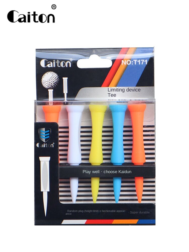 Caiton Golf Nail Practice Products Plastic Limit Ball Tee Flat Fixed Limit cket Rubber Nail