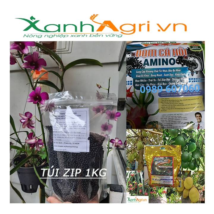 [HCM]Phân bón hữu cơ đạm cá hồi túi Zip 1kg