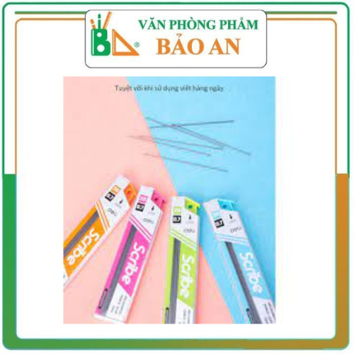 COMBO 2 Ruột chì kim bấm 2B 0.5mm/0.7mm Deli E7003/E7004