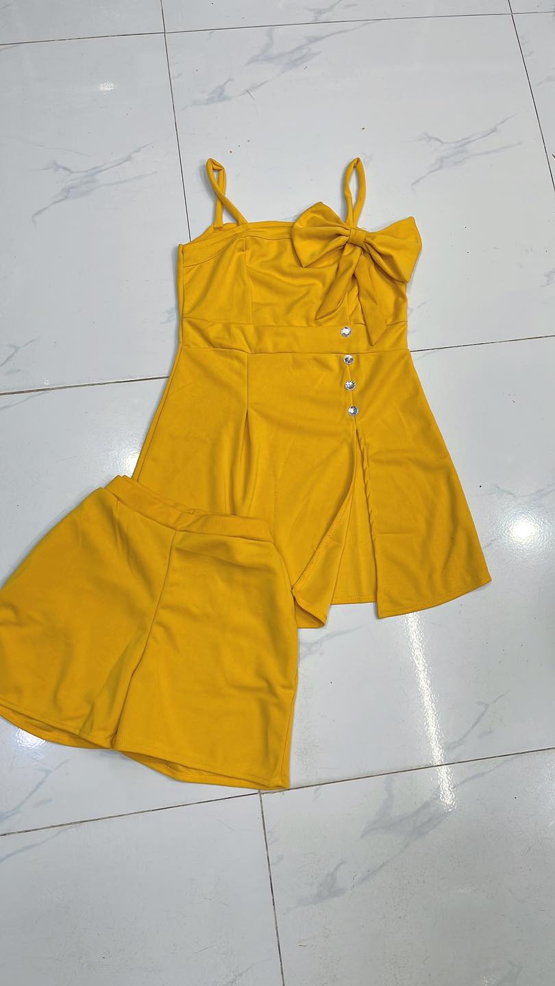 SÉT ĐẦM HAI DÂY SIÊU DỄ THƯƠNG KÈM QUẦN.AK05