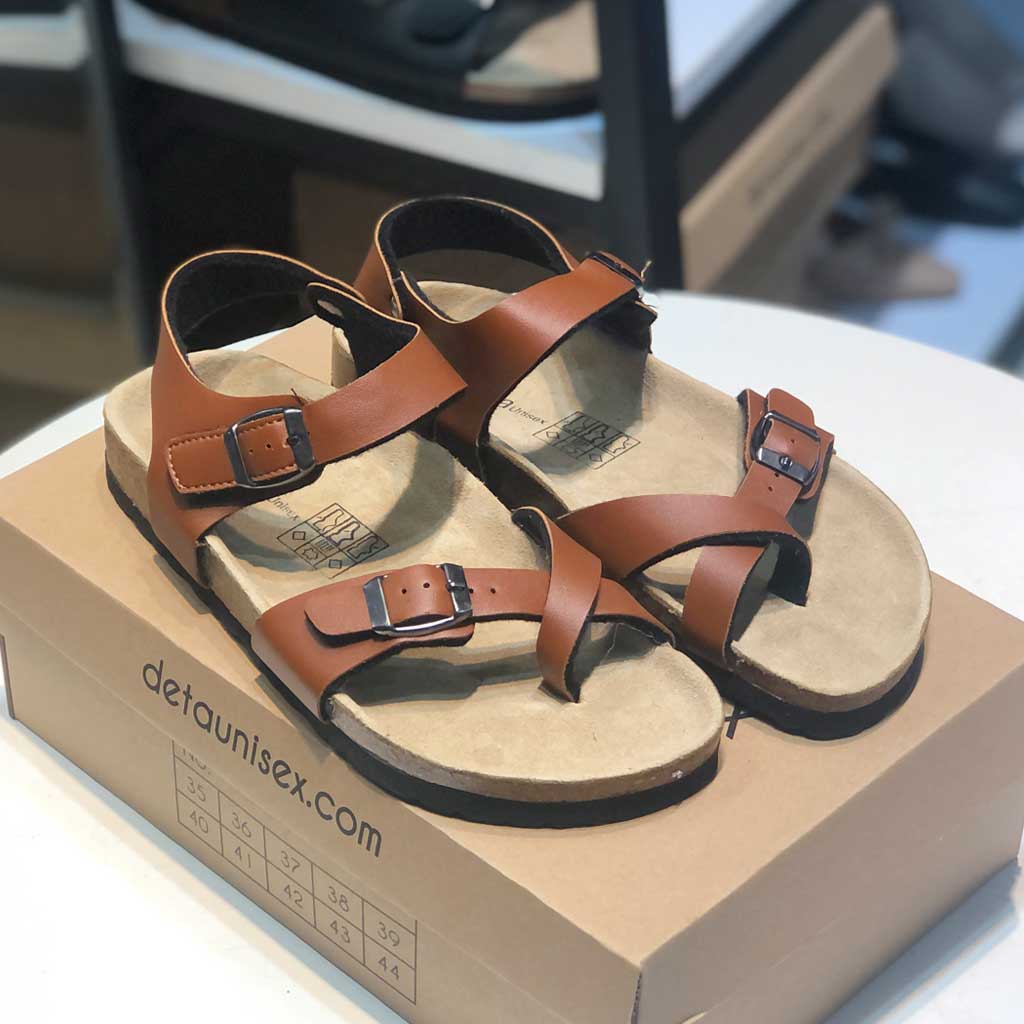 Sandal đế trấu Unisex xỏ ngón