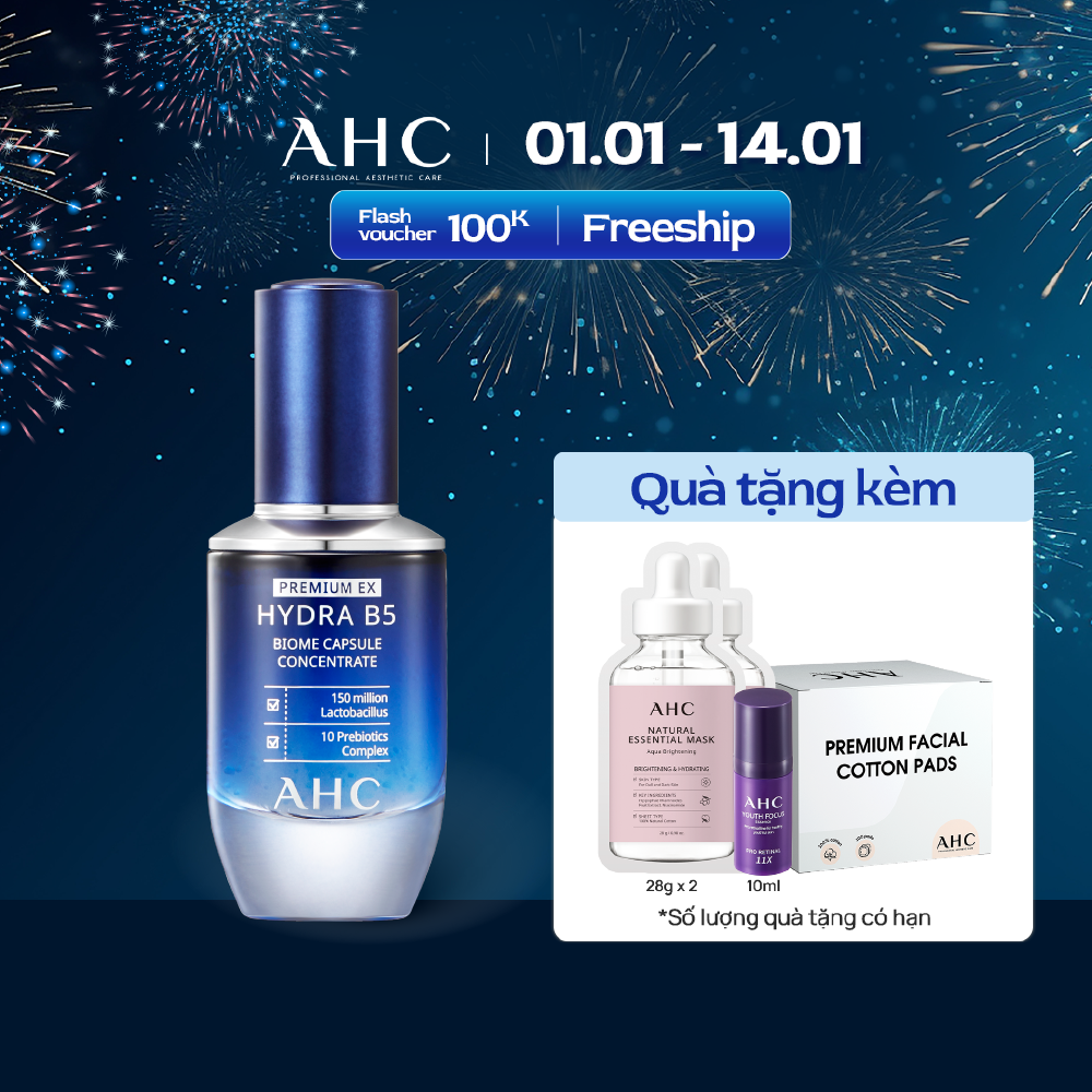 Tinh Chất Cô Đặc  AHC Premium Ex Hydra B5 Biome Capsule Concentrate 30ml