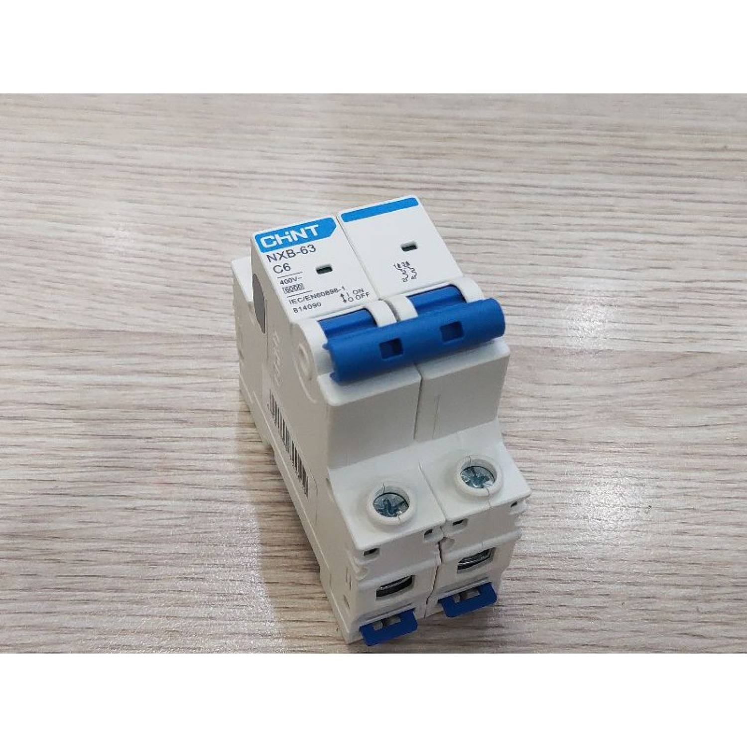 Mcb 2 pha 1a~63a cầu dao đóng cắt dạng tép nxb-63 chint
