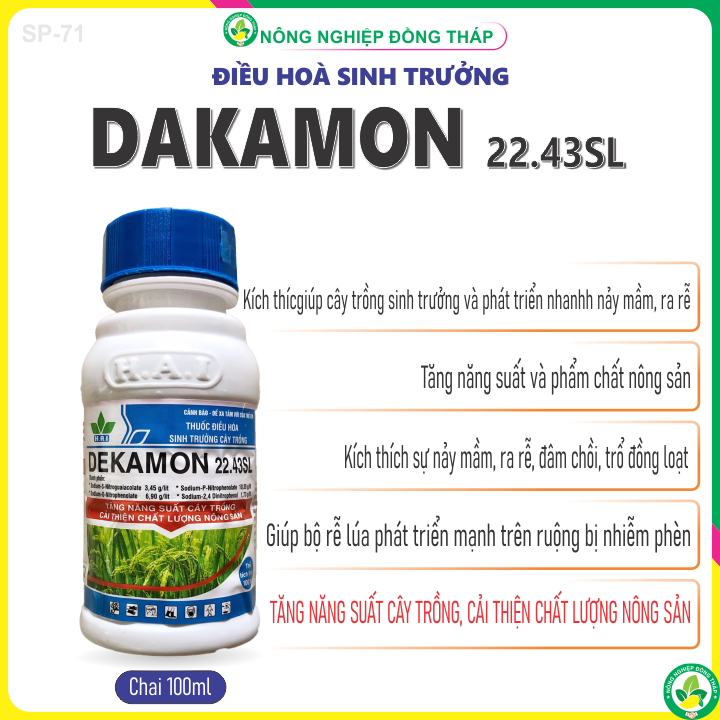 Điều Hòa Sinh Trưởng DEKAMON 22.43SL (chai 100ml)