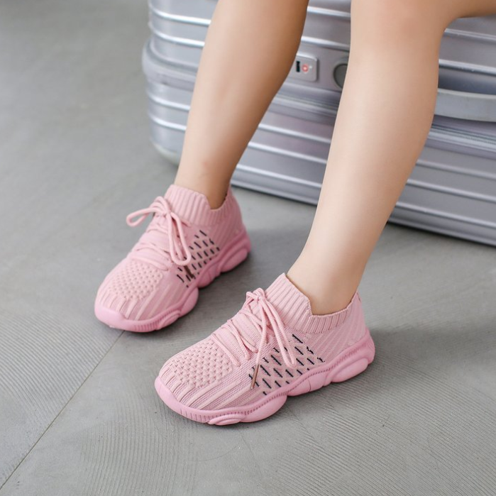 Giày Thể Thao Cho Bé Chất Co Giãn Thoáng Khí ( C0528 )