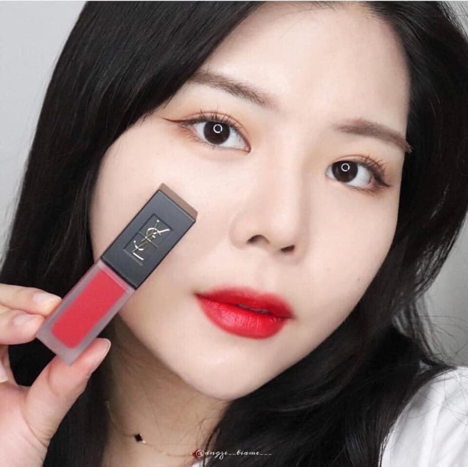 [ Chính Hãng ] Son Kem YSL Tatouage Cream 201 Đỏ Cam mini