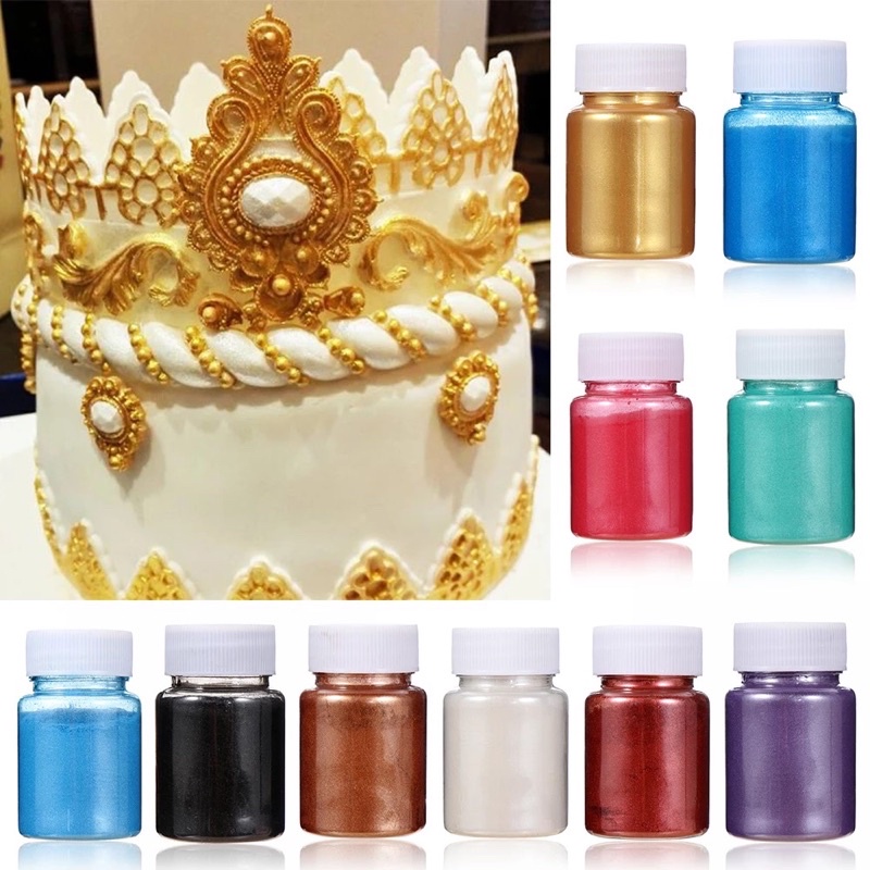 Màu thực phẩm bột nhũ kim 10g